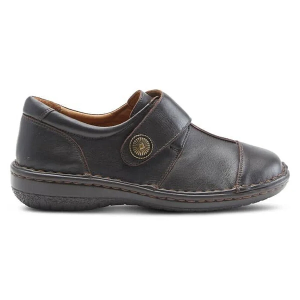 Spring Step Kaminia KAMINIA-BR Women's US 8.5 Brown Leather Casual Shoes KHD710